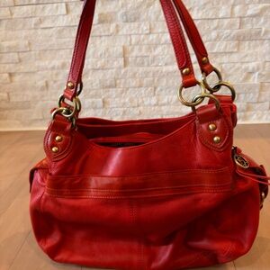 Red Leather Women's Bag